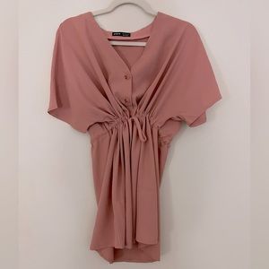 NEW w/o Tags - Shein Pink Adjustable Summer Mini Dress
